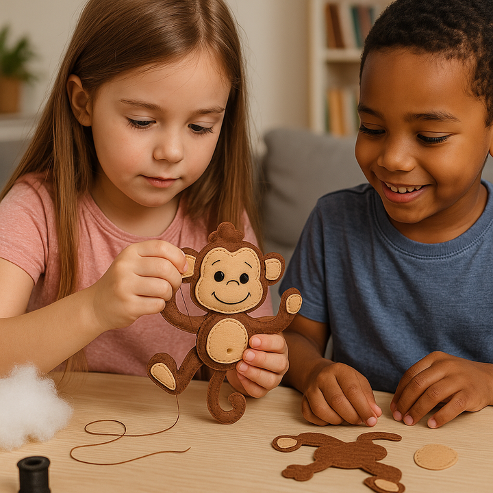 Create & Give Back: DIY Felt Monkey Kit – Fun, Easy, and Meaningful!