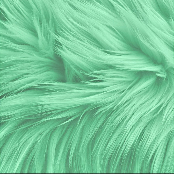 Round Shaggy Faux Fur Fabric - 40 inches Diameter - Circular Fluffy Faux Fur for Home Decor