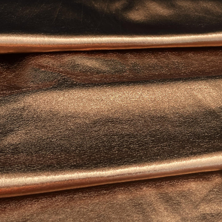 Metallic Foil Lame Spandex Knit Fabric | 4-Way Stretch