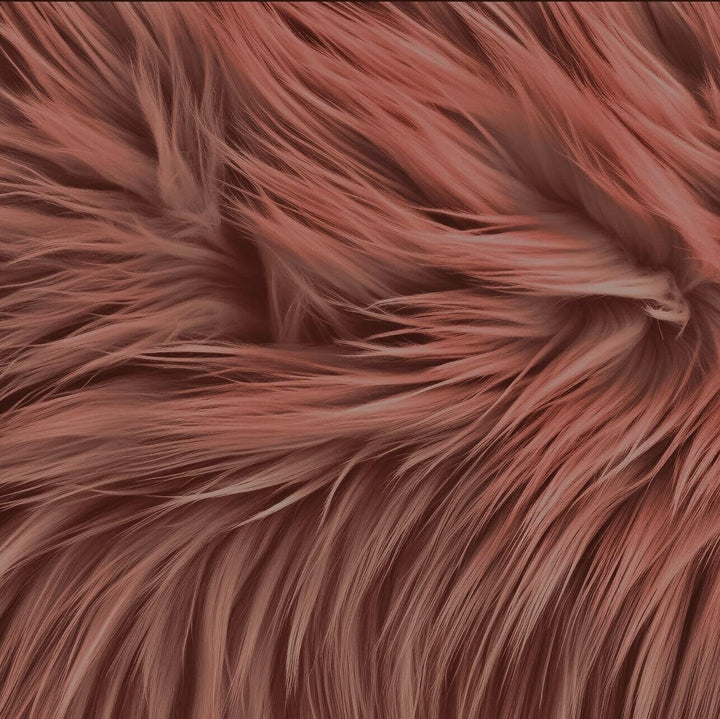Round Shaggy Faux Fur Fabric - 40 inches Diameter - Circular Fluffy Faux Fur for Home Decor