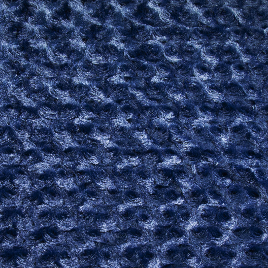 Navy Rose Cuddle minky swatch