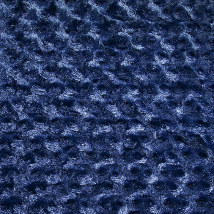 Navy Rose Cuddle minky swatch
