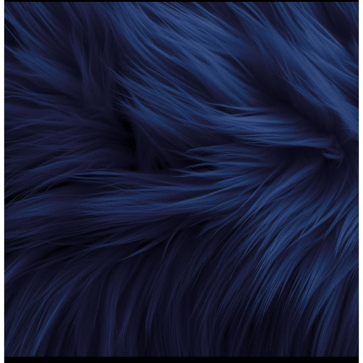 Round Shaggy Faux Fur Fabric - 40 inches Diameter - Circular Fluffy Faux Fur for Home Decor