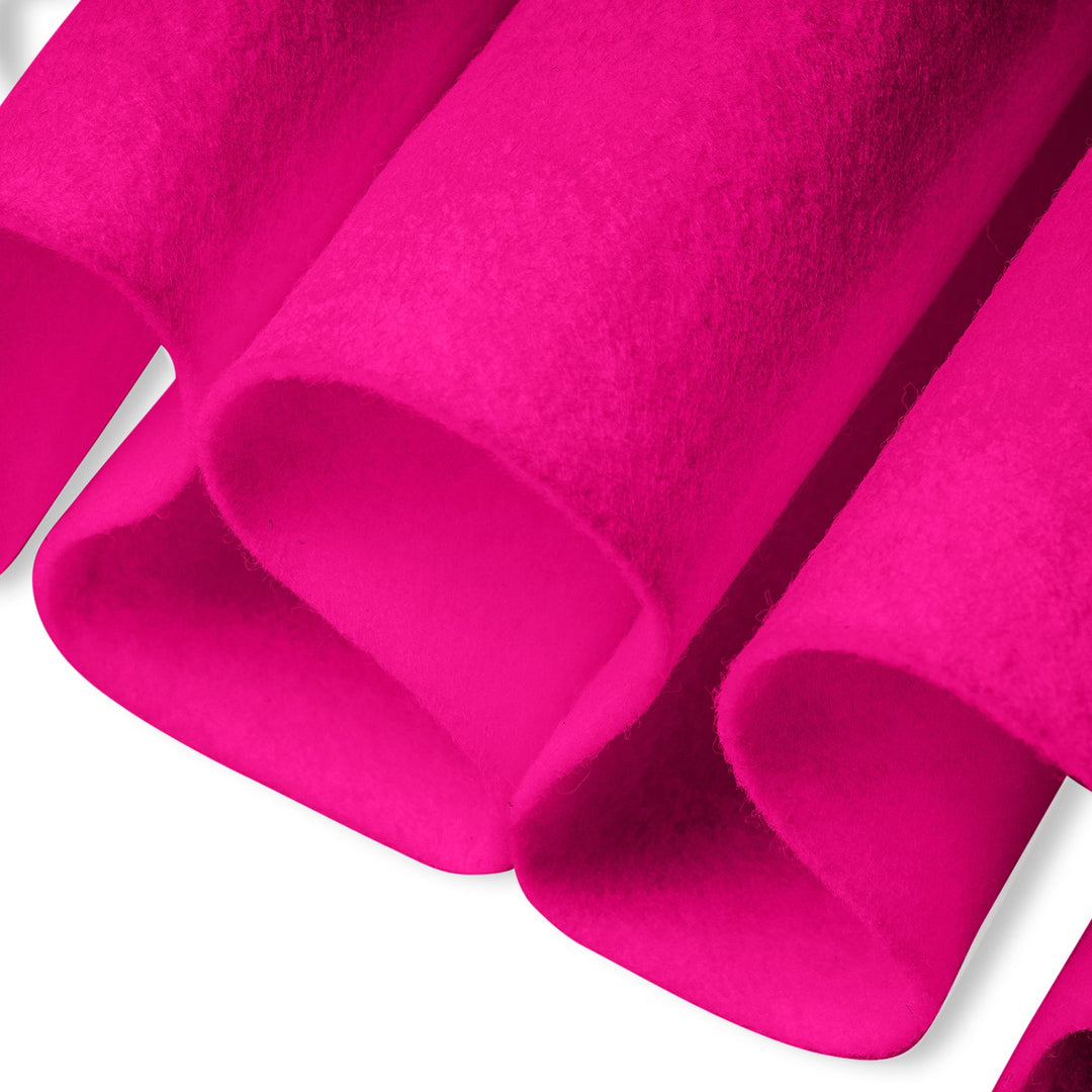 Close-up of bright pink textured fabric