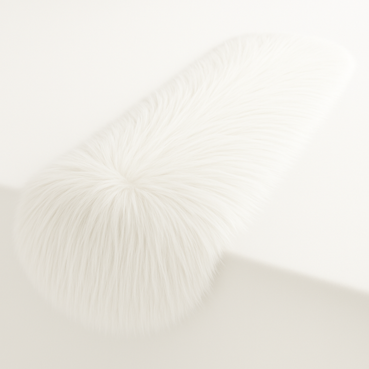 Luxurious Shaggy Faux Fur Tablecloth | Elegant Faux Fur for Dining Table by FabricLA