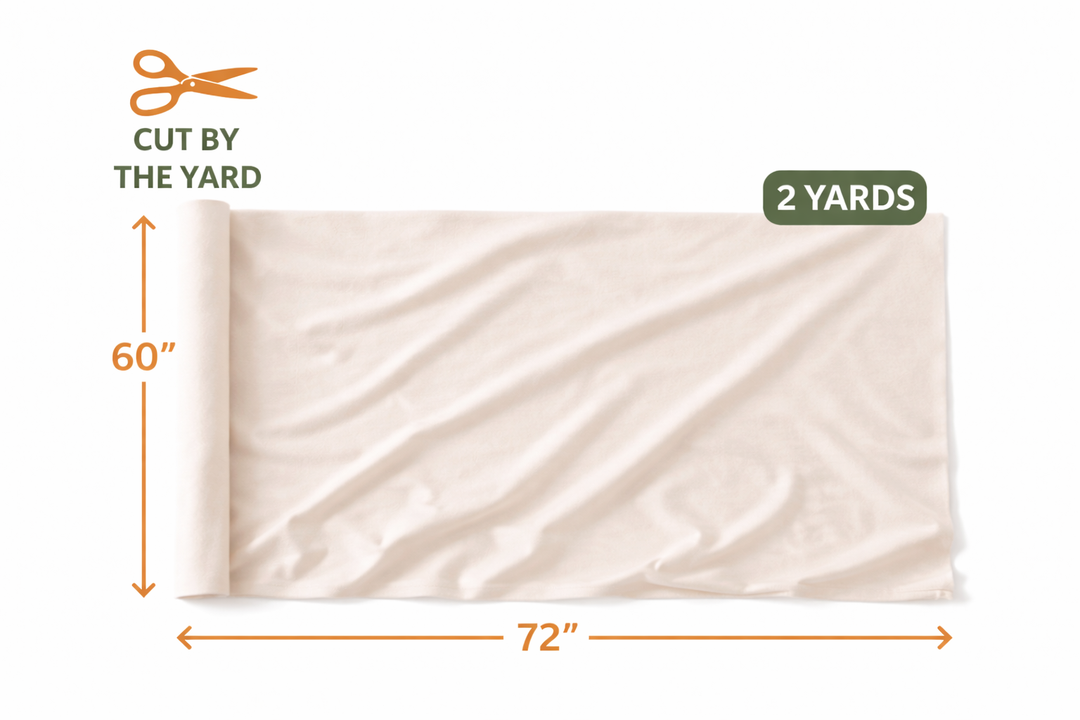 Organic Cotton Jersey Fabric 180 GSM | 60" Wide Knit