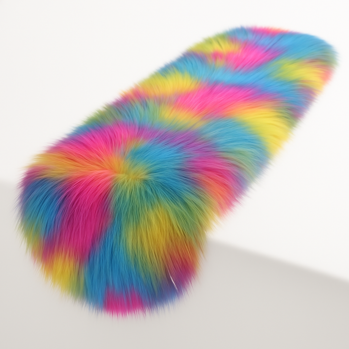 Luxurious Shaggy Faux Fur Tablecloth | Elegant Faux Fur for Dining Table by FabricLA