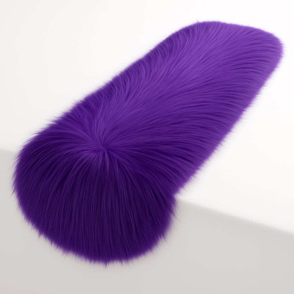 Luxurious Shaggy Faux Fur Tablecloth | Elegant Faux Fur for Dining Table by FabricLA