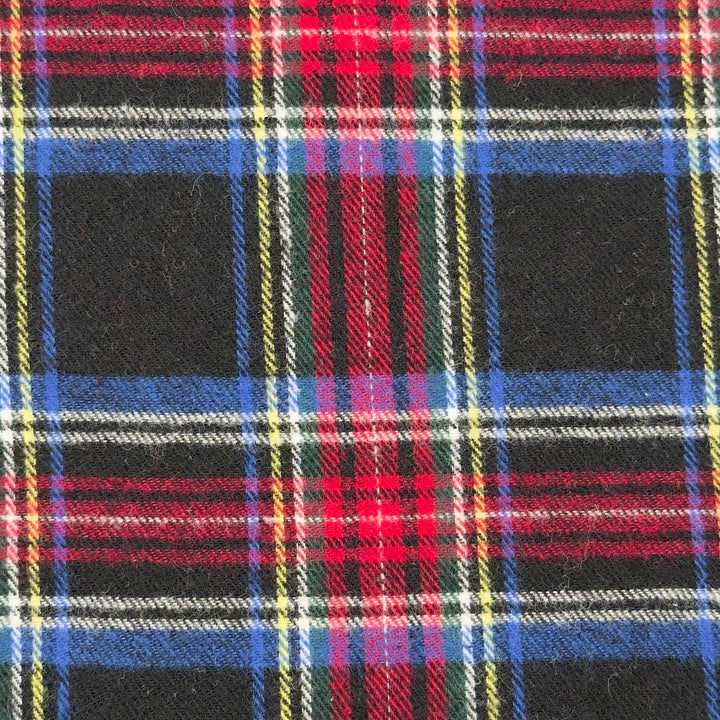 North Peak Tartan cotton flannel fabric close-up