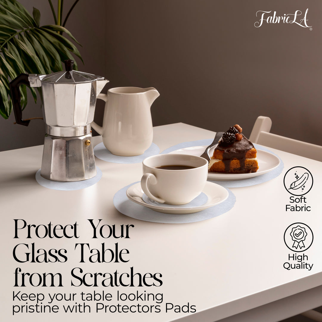 Protect your glass table from scratches 