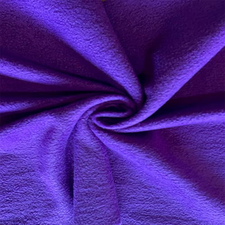 Fleece Fabric By The Yard | Purple - FabricLA.com