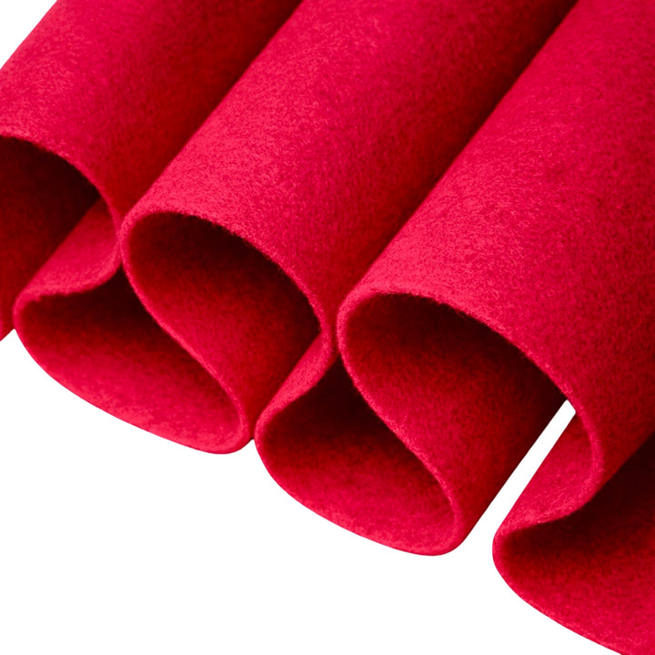 Red Acrylic Felt Fabric 1.6mm – 72" Wide, 160 GSM | By the Yard | FabricLA