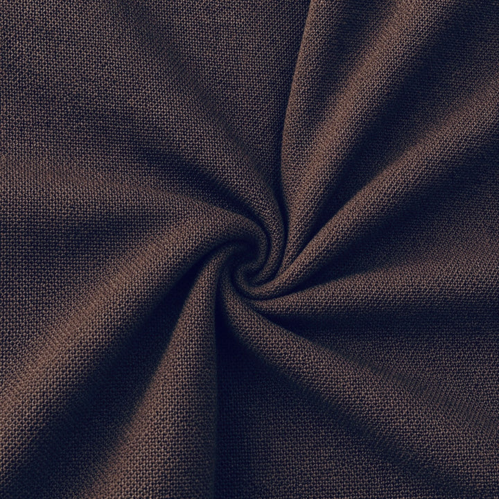 Rayon Challis Fabric by the Yard in rich brown color, showcasing its soft and flowy texture for sewing projects.