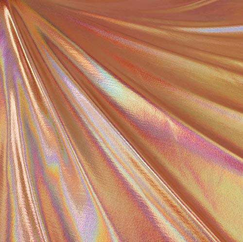 Hologram Metallic Foil Spandex Knit Fabric 4-Way Stretch, 60" Inch Wide| Multicolor