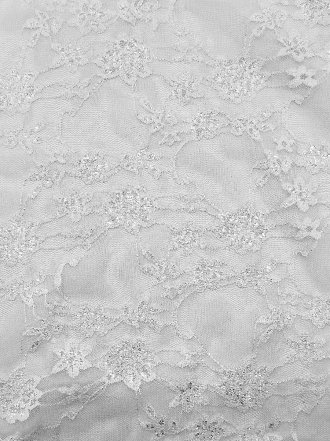 Nylon Spandex Lace Fabric – Soft Stretch Lace for Apparel & Lingerie - Yellow
