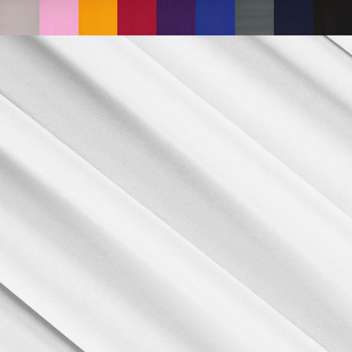 ITY Polyester Spandex Fabric | White - FabricLA.com