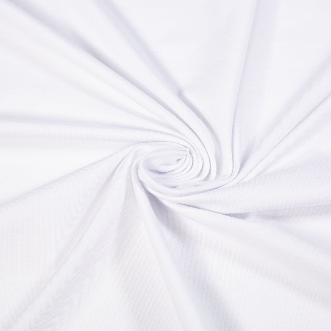 10 oz Cotton Spandex Swatch - White