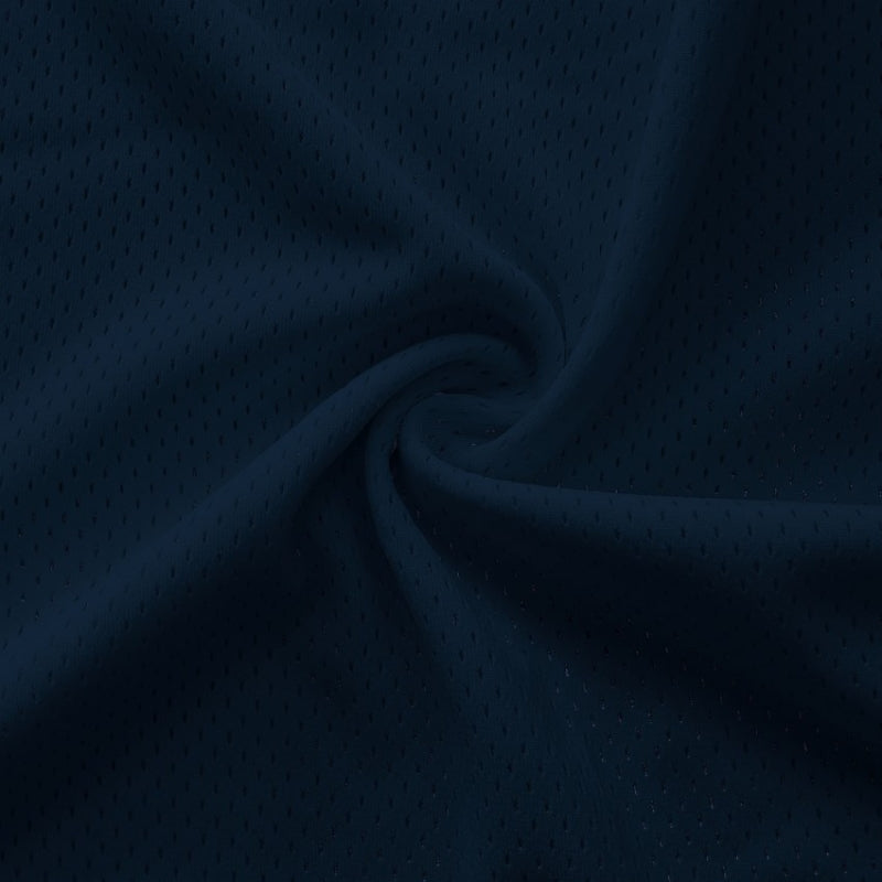Athletic Pro Mesh Jersey fabric in Navy, sold by the yard