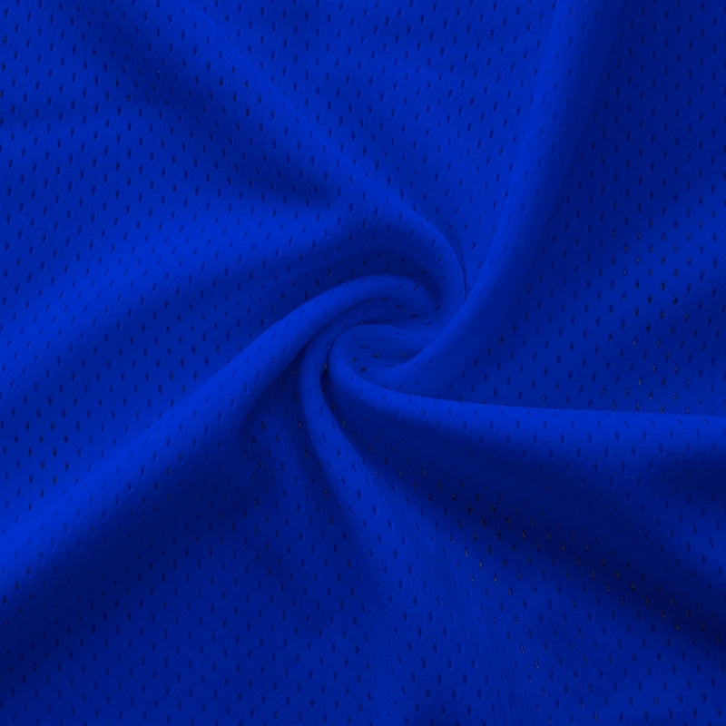 Athletic Pro Mesh Jersey fabric in Royal, sold by the yard