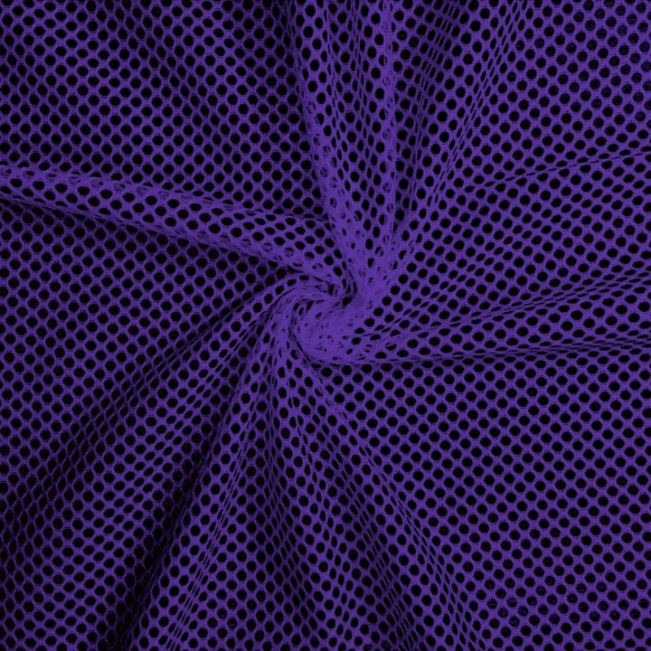 Athletic King Mesh fabric in Purple, sold by the yard