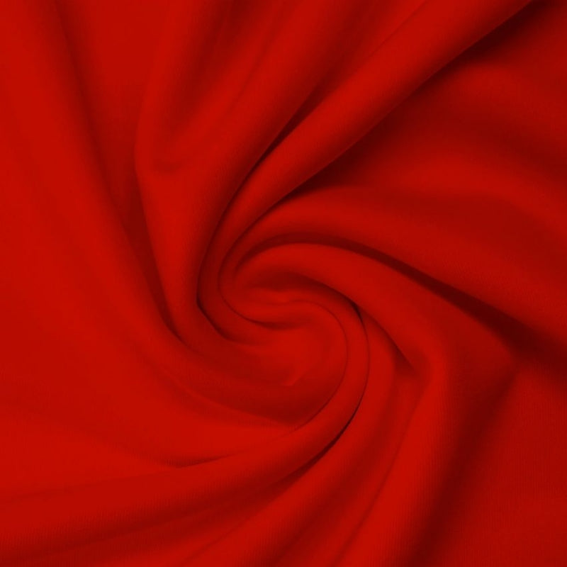 Athletic Double Knit fabric in Red, sold by the yard