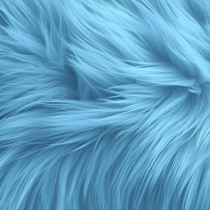 Round Shaggy Faux Fur Fabric - 40 inches Diameter - Circular Fluffy Faux Fur for Home Decor