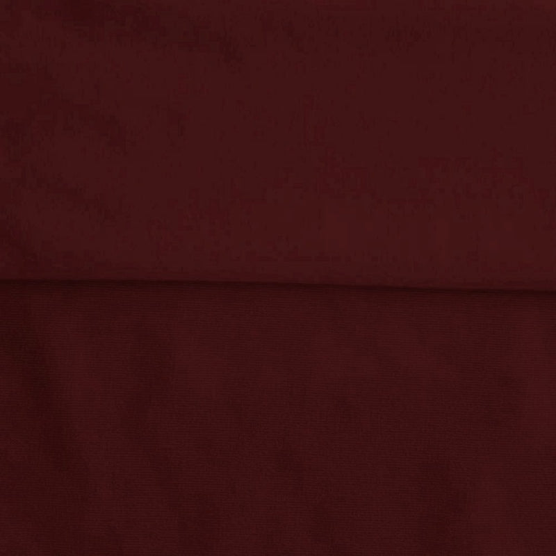 Burgundy sweatshirt fleece swatch