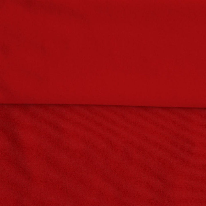 Red sweatshirt fleece swatch