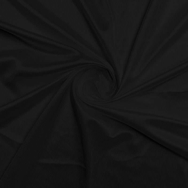 Athletic Dazzle Polyester fabric in Black, sold by the yard