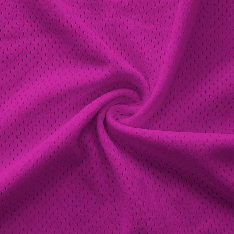 Athletic Pro Mesh Jersey fabric in Fuchsia, sold by the yard