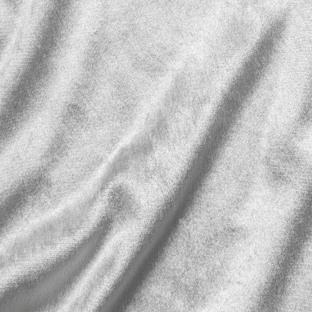 Close-up texture shot of a white 100% cotton flannel fabric.