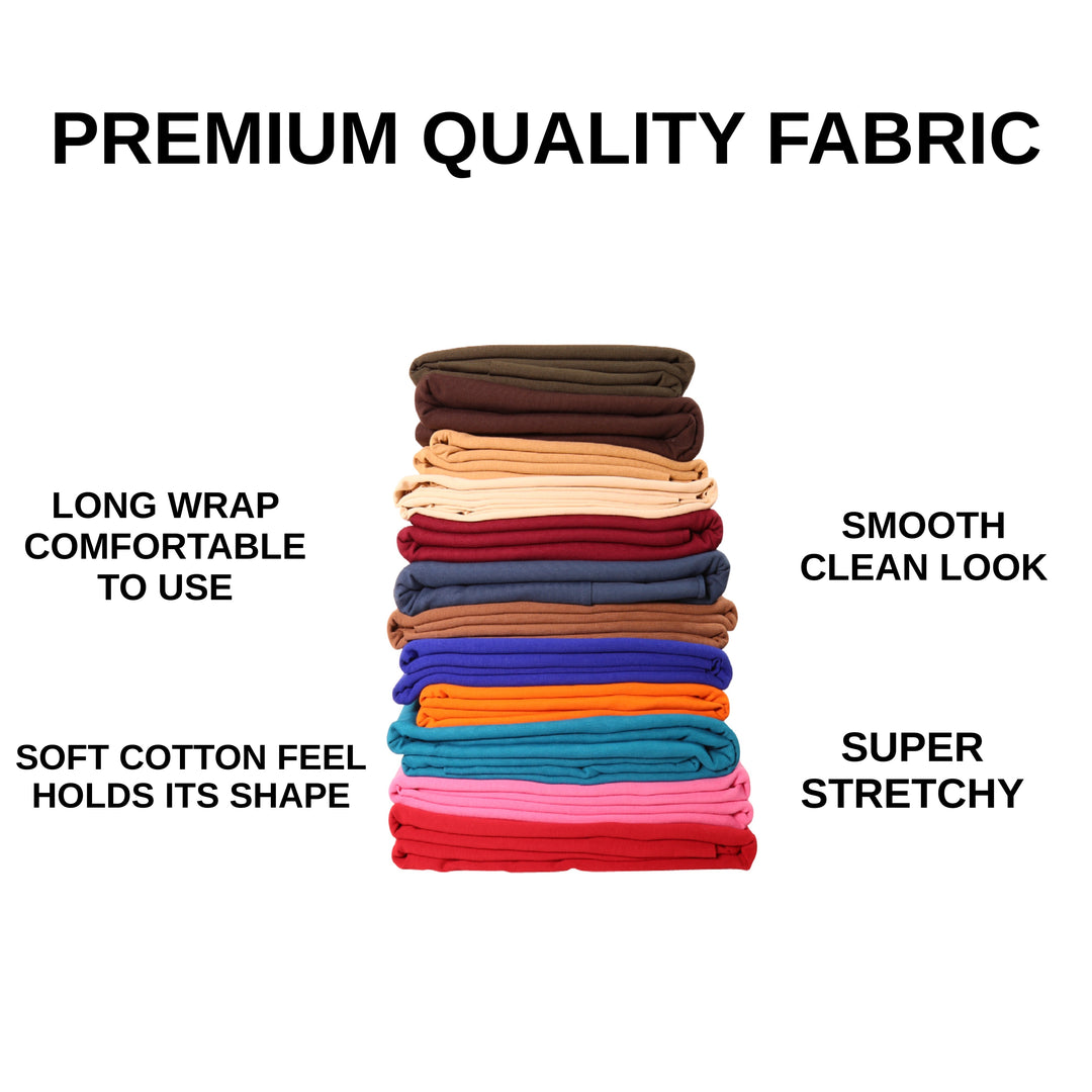 Premium quality cotton spandex jersey fabric - soft cotton feel, holds its shape, super stretchy