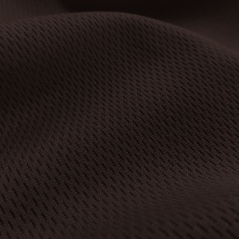 Dimple Mesh (Bird's Eye) fabric in Brown, sold by the yard