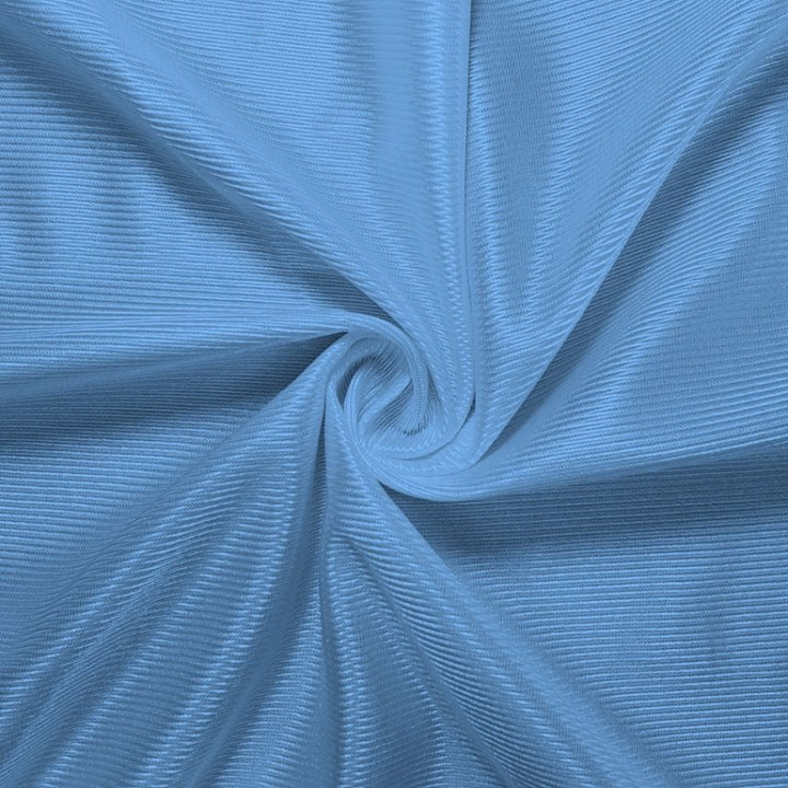 Athletic Dazzle Polyester fabric in Columbia Blue, sold by the yard
