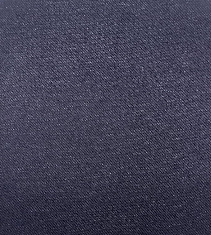 Dark navy stretch cotton denim fabric 8 oz