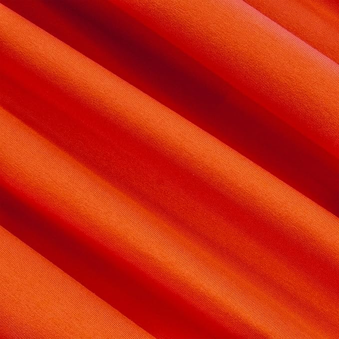 FabricLA 10oz Cotton Spandex Jersey | DK Orange