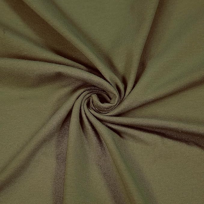 10 oz Cotton Spandex Swatch - Olive
