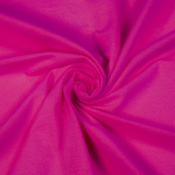 FabricLA 10oz Cotton Spandex Jersey | DK Fuchsia