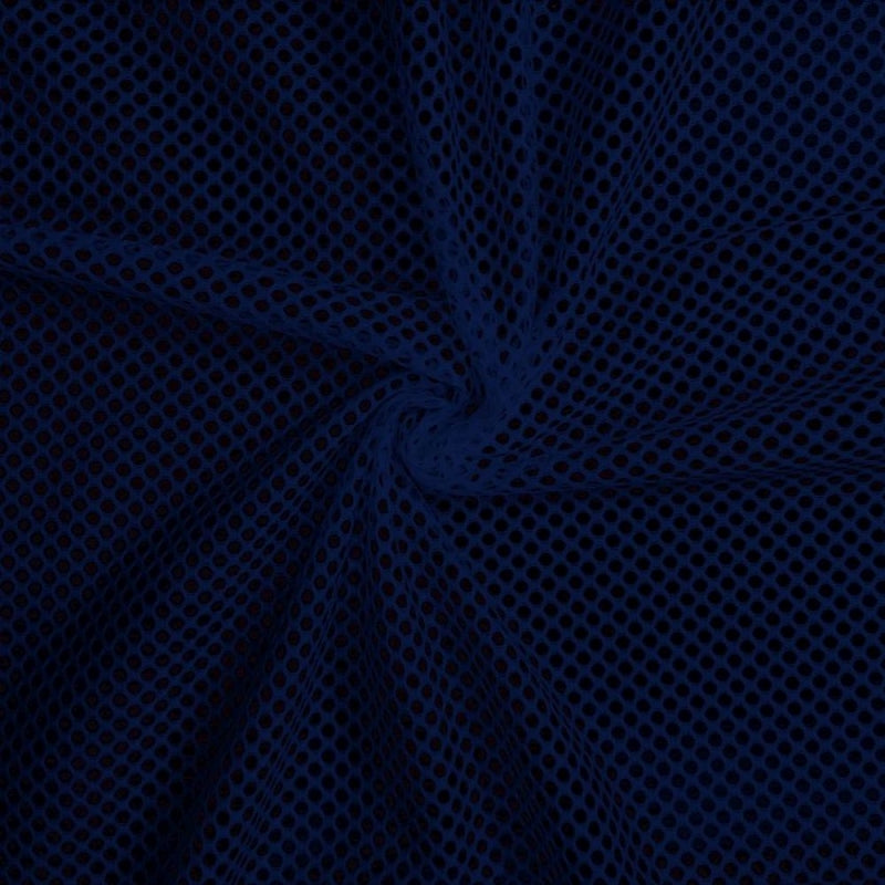 Athletic King Mesh fabric in Navy, sold by the yard