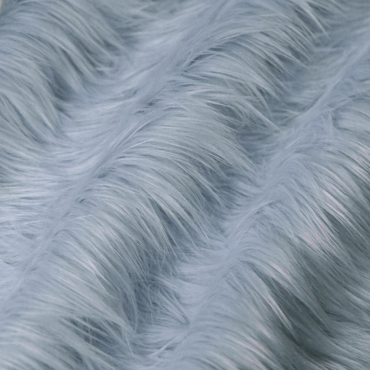 Faux Fur Fabric Squares | Baby Blue