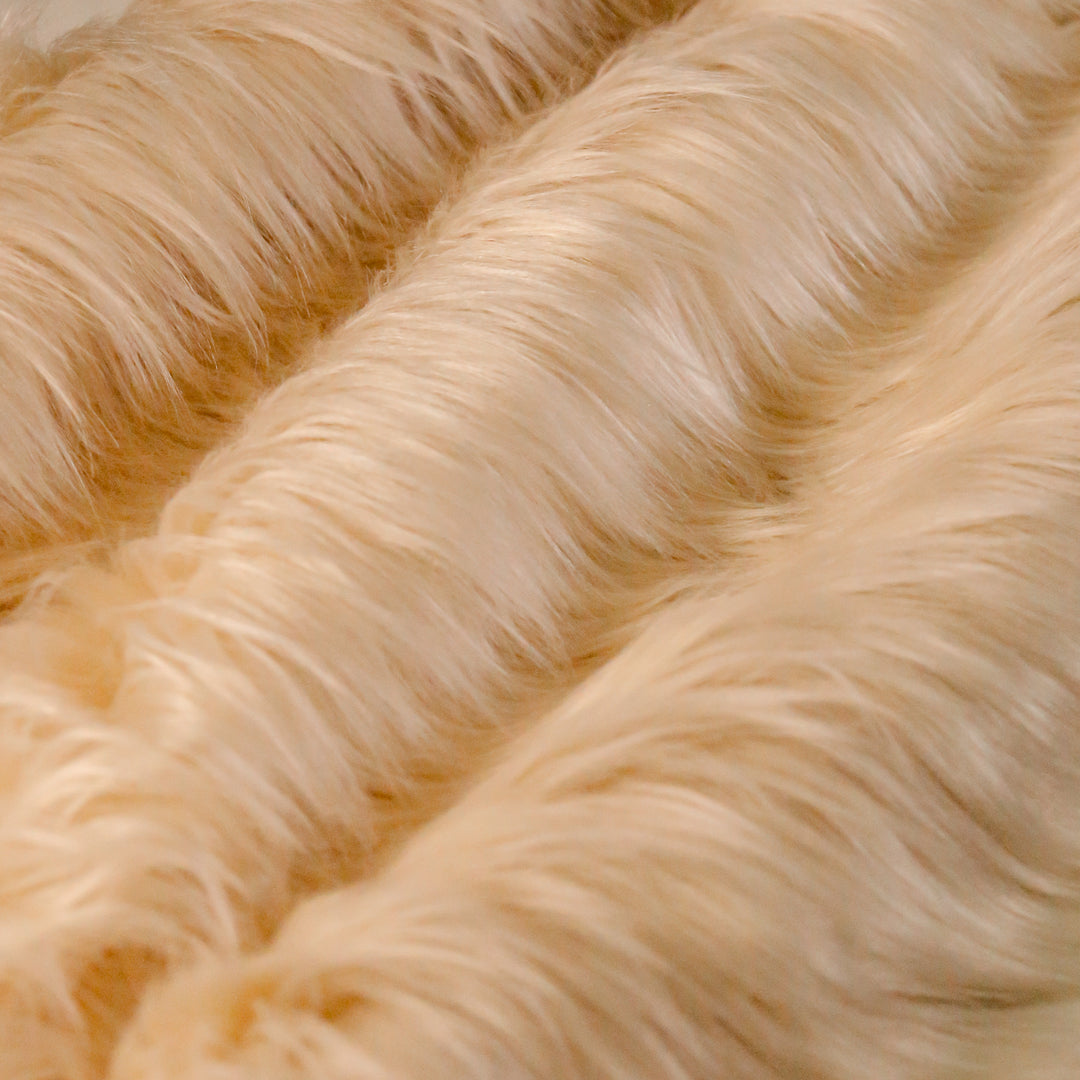 Faux Fur Fabric (2–4 Yards) Bulk – Shaggy Plush Long Pile, 60" Wide