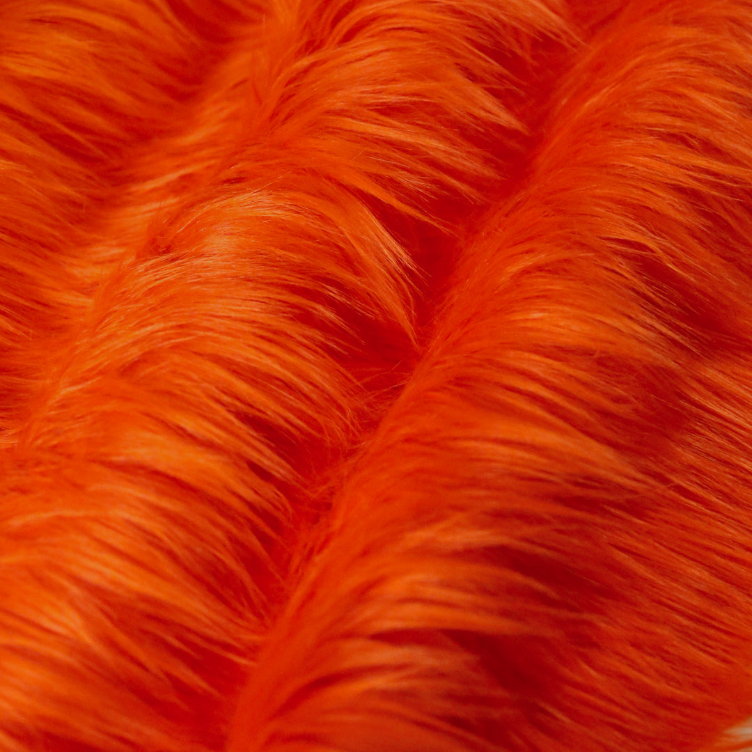 Faux Fur Fabric by the Yard – Shaggy Plush Long Pile, 60" Wide