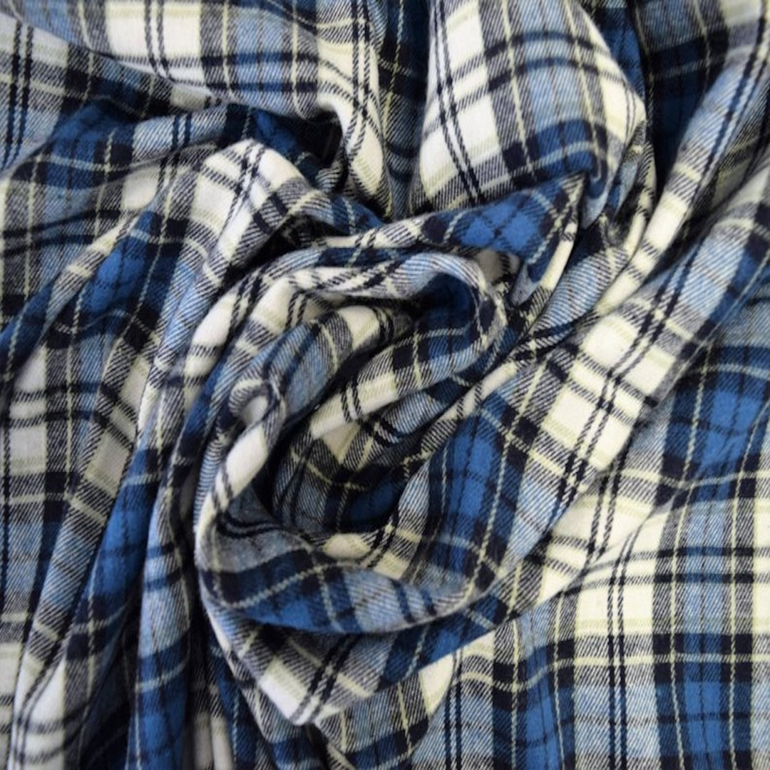 FabricLA | 100% Cotton Flannel Tartan Fabric | 60 inches Wide | Sold By The Yard | Blanket, Pillowcases, Quilting, Sewing, PJ, Shirt, Cloth | 10 - FabricLA.com