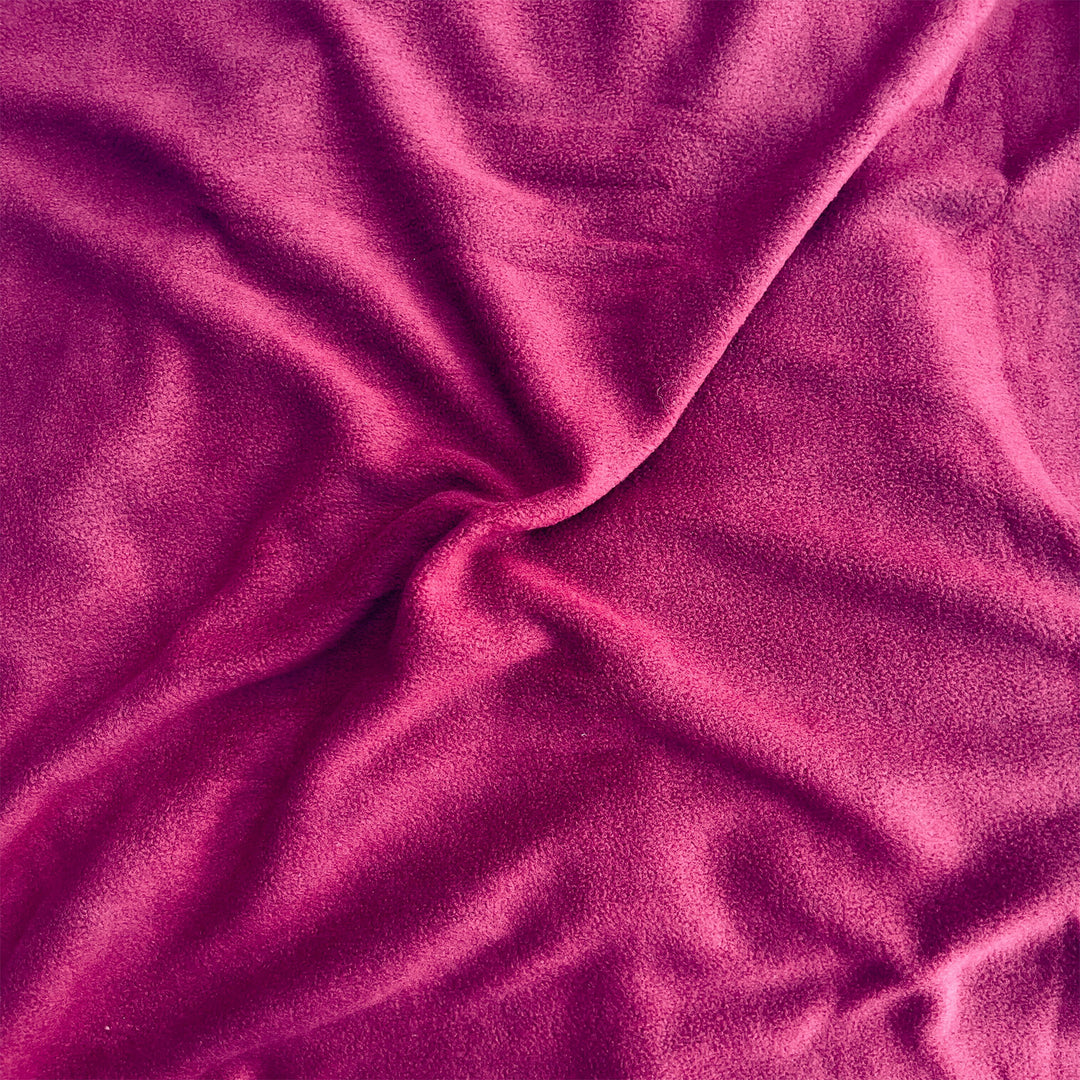 Anti-pill polar fleece fabric by the yard in burgundy – 60 inch wide