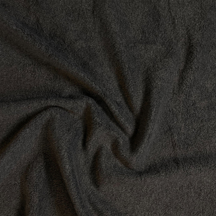 Anti-pill polar fleece fabric by the yard in charcoal grey – 60 inch wide