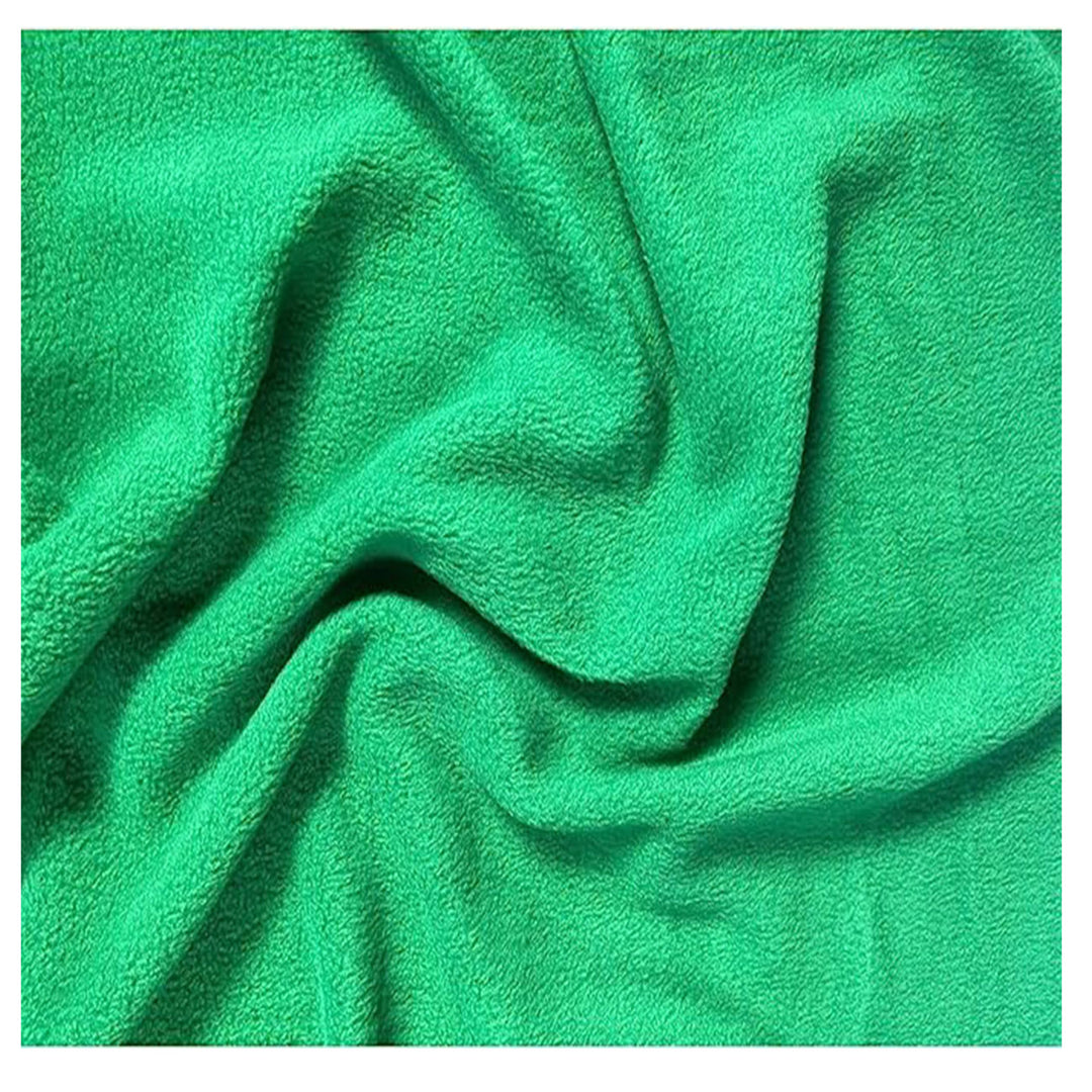 Anti-pill polar fleece fabric by the yard in kelly green – 60 inch wide