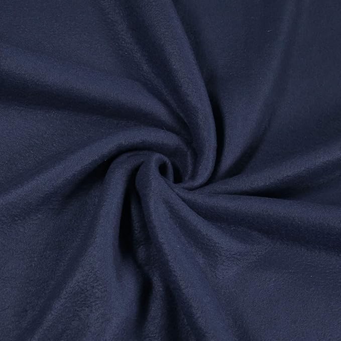 Anti-pill polar fleece fabric by the yard in navy blue – 60 inch wide