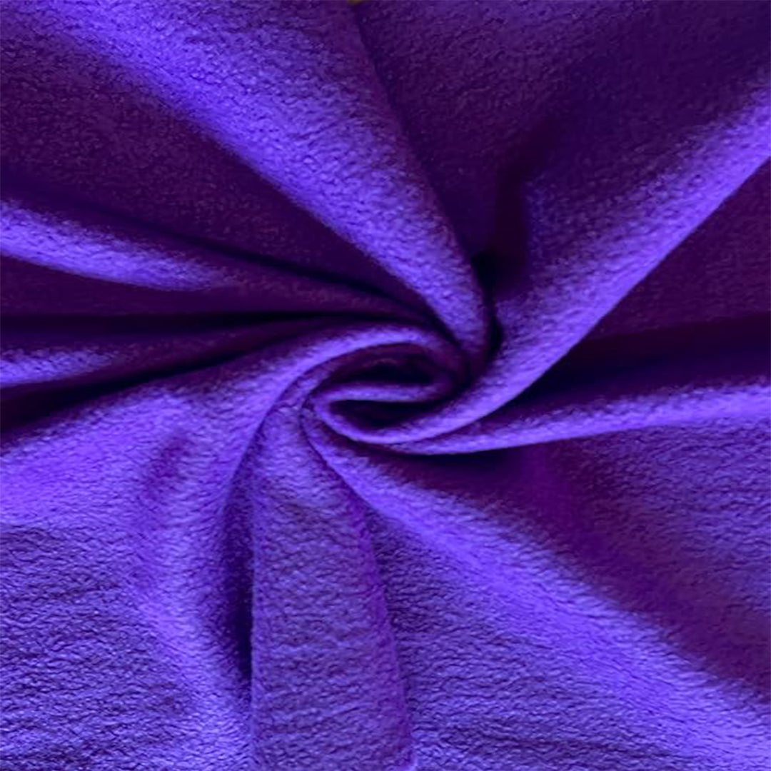 Anti-pill polar fleece fabric by the yard in purple – 60 inch wide