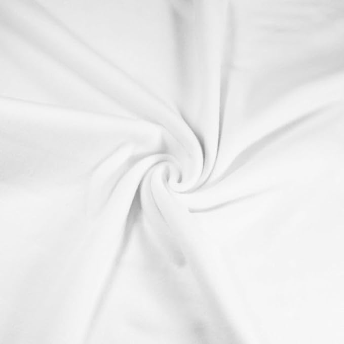 Anti-pill polar fleece fabric by the yard in white – 60 inch wide