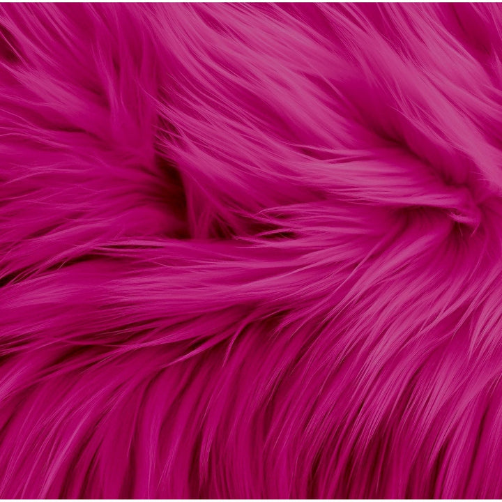 Round Shaggy Faux Fur Fabric - 40 inches Diameter - Circular Fluffy Faux Fur for Home Decor